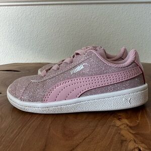 PUMA Kids' Pink Glitter Sneaker